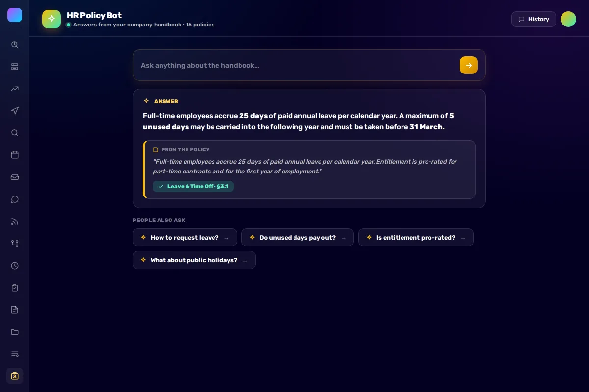 HR Policy Bot